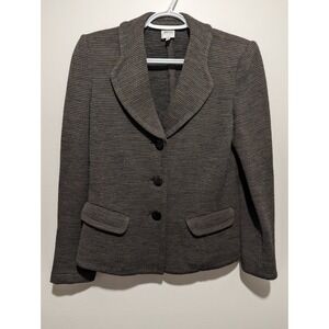 Armani Collezioni Fifth Avenue Womens Wool Blend Blazer Jacket Coat Size 6 Italy